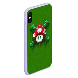 Чехол iPhone XS Max матовый Mushroom is Dead, цвет: 3D-светло-сиреневый — фото 2