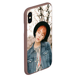 Чехол iPhone XS Max матовый Min Yoon Gi, цвет: 3D-коричневый — фото 2