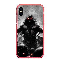Чехол iPhone XS Max матовый Disturbed: Demon Rage, цвет: 3D-красный