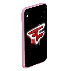 Чехол iPhone XS Max матовый FaZe Clan: Black collection, цвет: 3D-розовый — фото 2