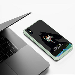 Чехол iPhone XS Max матовый Bojack Horseman, цвет: 3D-салатовый — фото 2