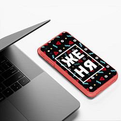 Чехол iPhone XS Max матовый Женя, цвет: 3D-красный — фото 2