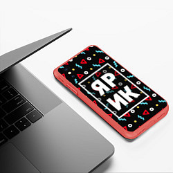 Чехол iPhone XS Max матовый Ярик, цвет: 3D-красный — фото 2