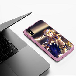 Чехол iPhone XS Max матовый Alice Schuberg1, цвет: 3D-розовый — фото 2