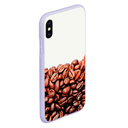 Чехол iPhone XS Max матовый Coffee, цвет: 3D-светло-сиреневый — фото 2