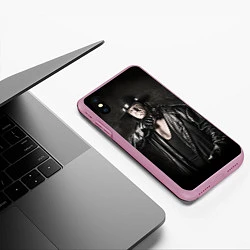 Чехол iPhone XS Max матовый Гробовщик 2, цвет: 3D-розовый — фото 2