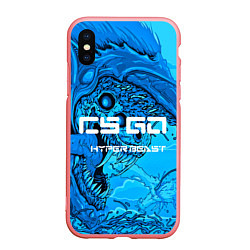 Чехол iPhone XS Max матовый CS:GO Cold Hyper Beast, цвет: 3D-баблгам