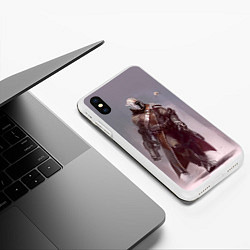 Чехол iPhone XS Max матовый Destiny 14, цвет: 3D-белый — фото 2