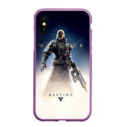 Чехол iPhone XS Max матовый Destiny: Warlock, цвет: 3D-фиолетовый