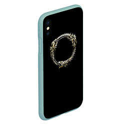Чехол iPhone XS Max матовый TES 8, цвет: 3D-мятный — фото 2