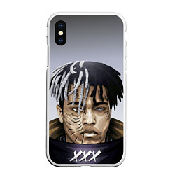 Чехол iPhone XS Max матовый XXXTentacion, цвет: 3D-белый