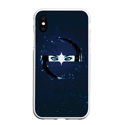 Чехол iPhone XS Max матовый Evanescence Eyes, цвет: 3D-белый