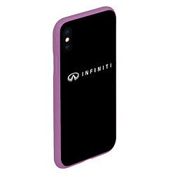 Чехол iPhone XS Max матовый Infiniti, цвет: 3D-фиолетовый — фото 2