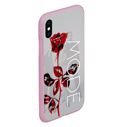 Чехол iPhone XS Max матовый Depeche Mode: Red Rose, цвет: 3D-розовый — фото 2