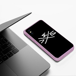 Чехол iPhone XS Max матовый Хлеб: символ, цвет: 3D-сиреневый — фото 2