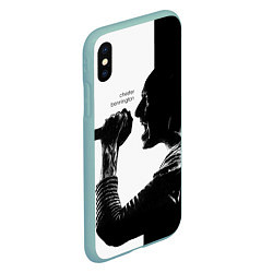 Чехол iPhone XS Max матовый Bennington Rock, цвет: 3D-мятный — фото 2