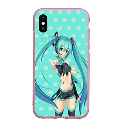 Чехол iPhone XS Max матовый Hatsune Miku