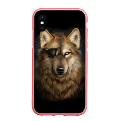 Чехол iPhone XS Max матовый Морской волк, цвет: 3D-баблгам