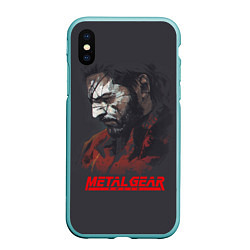 Чехол iPhone XS Max матовый Metal Gear Solid, цвет: 3D-мятный