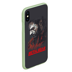 Чехол iPhone XS Max матовый Metal Gear Solid, цвет: 3D-салатовый — фото 2