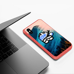 Чехол iPhone XS Max матовый SKI, цвет: 3D-красный — фото 2