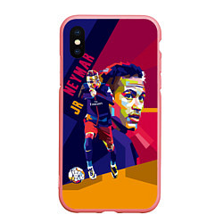 Чехол iPhone XS Max матовый Jr. Neymar, цвет: 3D-баблгам