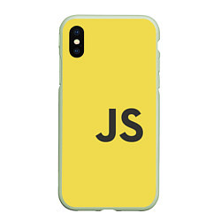 Чехол iPhone XS Max матовый JavaScript, цвет: 3D-салатовый