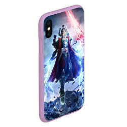 Чехол iPhone XS Max матовый Warhammer / вархаммер, цвет: 3D-сиреневый — фото 2