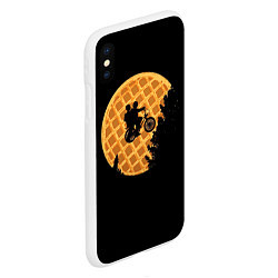 Чехол iPhone XS Max матовый Wafer Rider, цвет: 3D-белый — фото 2