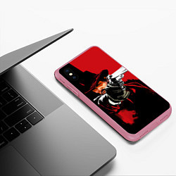 Чехол iPhone XS Max матовый Red Dead Redemption, цвет: 3D-малиновый — фото 2