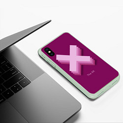 Чехол iPhone XS Max матовый The XX: Purple, цвет: 3D-салатовый — фото 2