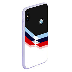 Чехол iPhone XS Max матовый BMW M SPORT, цвет: 3D-светло-сиреневый — фото 2