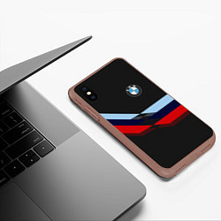 Чехол iPhone XS Max матовый Бмв Bmw Black, цвет: 3D-коричневый — фото 2
