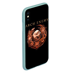 Чехол iPhone XS Max матовый Arch Enemy: Kingdom, цвет: 3D-мятный — фото 2