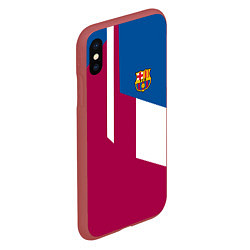 Чехол iPhone XS Max матовый FC Barcelona 2018, цвет: 3D-красный — фото 2