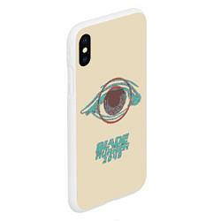 Чехол iPhone XS Max матовый Blade Runner 2049: Eyes, цвет: 3D-белый — фото 2