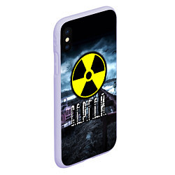 Чехол iPhone XS Max матовый S.T.A.L.K.E.R: Сергей, цвет: 3D-светло-сиреневый — фото 2