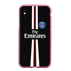 Чехол iPhone XS Max матовый PSG FC: Black 2018