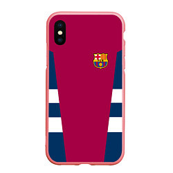 Чехол iPhone XS Max матовый Barcelona FC: Vintage 2018, цвет: 3D-баблгам