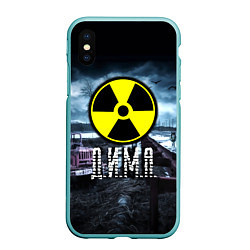 Чехол iPhone XS Max матовый S.T.A.L.K.E.R: Дима, цвет: 3D-мятный