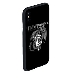 Чехол iPhone XS Max матовый Deep Purple: Dark Dragon, цвет: 3D-черный — фото 2