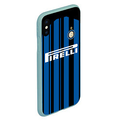 Чехол iPhone XS Max матовый Inter FC: Home 17/18, цвет: 3D-мятный — фото 2