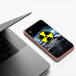 Чехол iPhone XS Max матовый S.T.A.L.K.E.R: Макс, цвет: 3D-коричневый — фото 2