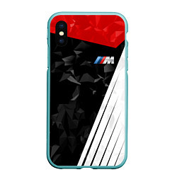 Чехол iPhone XS Max матовый BMW M: Poly Sport, цвет: 3D-мятный