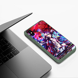 Чехол iPhone XS Max матовый No Game No Life Zero, цвет: 3D-темно-зеленый — фото 2