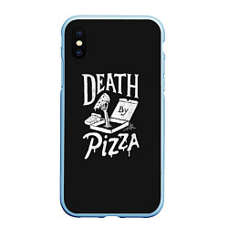 Чехол iPhone XS Max матовый Death By Pizza