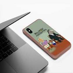 Чехол iPhone XS Max матовый BoJack Horseman, цвет: 3D-коричневый — фото 2