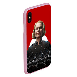 Чехол iPhone XS Max матовый Wolfenstein: Irene Engel, цвет: 3D-розовый — фото 2