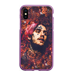 Чехол iPhone XS Max матовый Lil Peep: Cry baby, цвет: 3D-фиолетовый