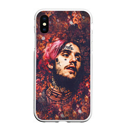 Чехол iPhone XS Max матовый Lil Peep: Cry baby, цвет: 3D-белый